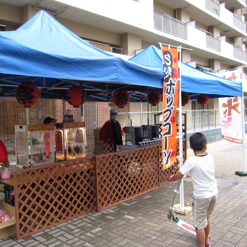 ポップコーンの屋台